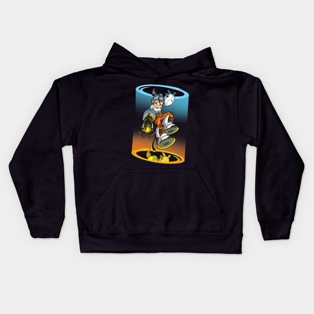 Mega Chell Kids Hoodie by Littlebluestudios